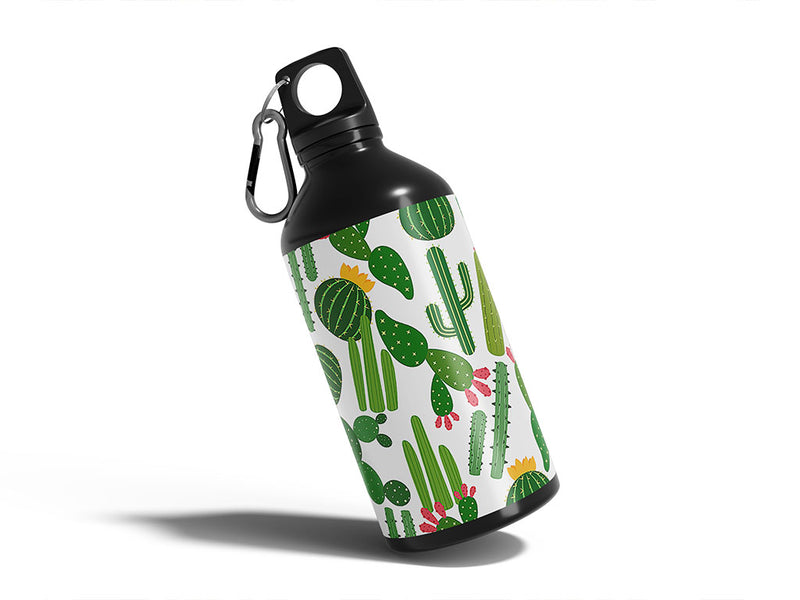 distance yourself cactus Water Bottle DIY Stickers