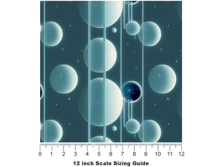 Distant Connections Science Fiction Vinyl Film Pattern Size 12 inch Scale~Rwraps Distant Connections Science Fiction Sizing Chart~2