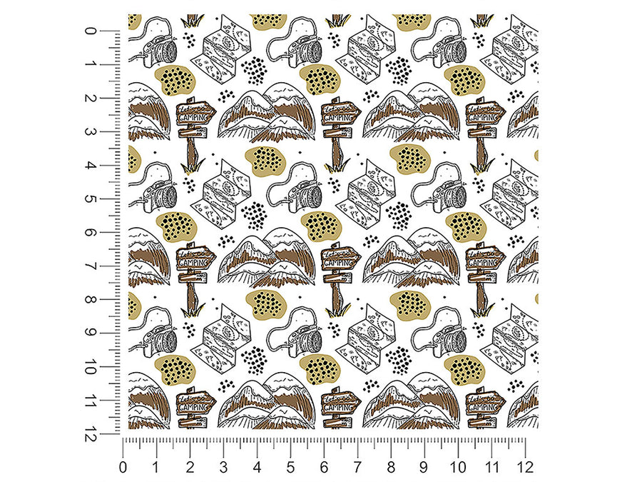 distant peaks camping 1ft x 1ft Craft Sheets