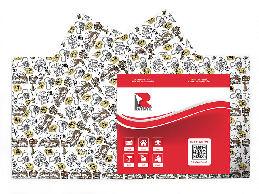 distant peaks camping Craft Vinyl Sheet Pack