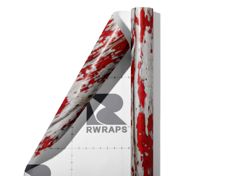 Distressed Auburn Wood Plank Wrap Film Sheets~Rwraps Series 914 Distressed Auburn Wood Plank Scrolled Sheet~4
