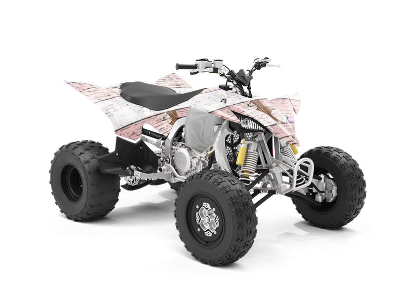 Distressed Blush Wood Plank ATV Wrapping Vinyl