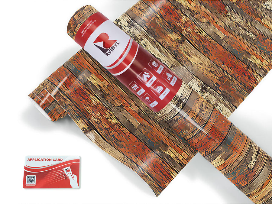 distressed cognac Craft Vinyl Roll