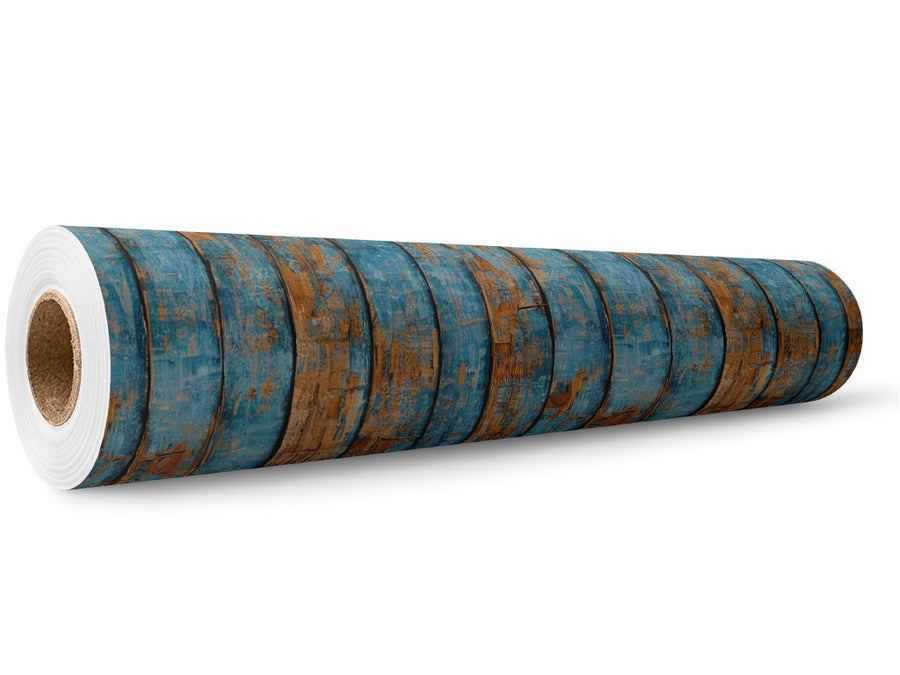 Distressed Denim Wood Plank Wrap Film Wholesale Roll~Rwraps Series 914 Digitally Printed Vinyl Roll~5