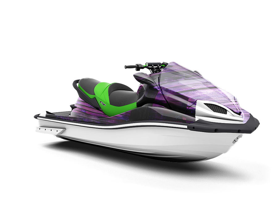 Distressed Magenta Wood Plank Jet Ski Vinyl Customized Wrap