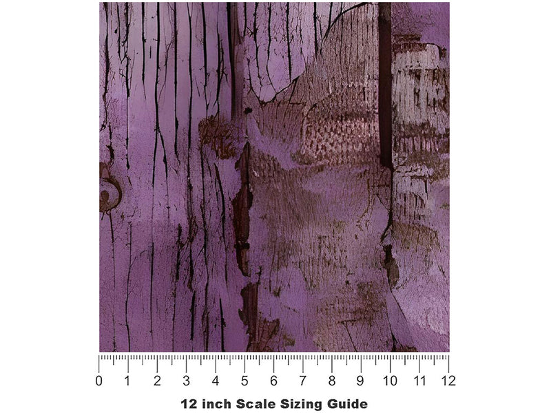 Distressed Periwinkle Wood Plank Vinyl Film Pattern Size 12 inch Scale~Rwraps Distressed Periwinkle Wood Plank Sizing Chart~3