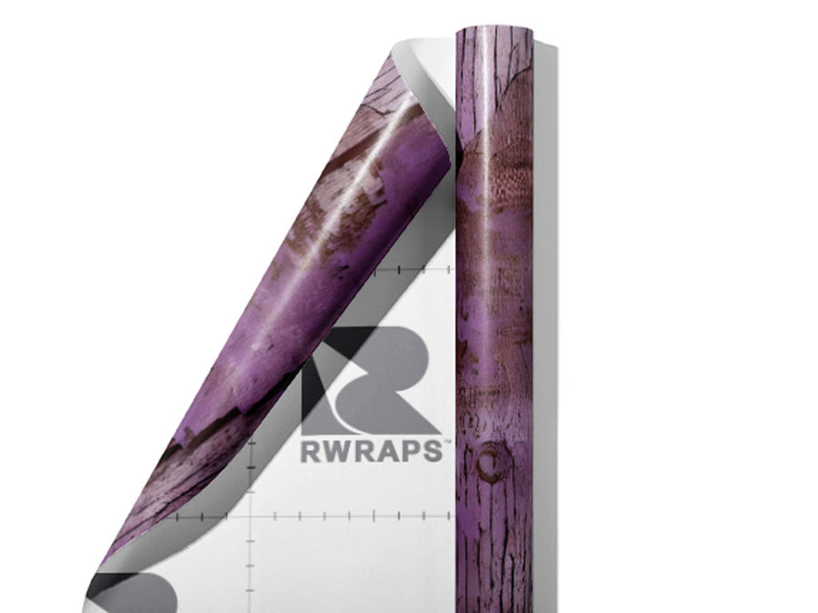 Distressed Periwinkle Wood Plank Wrap Film Sheets~Rwraps Series 914 Distressed Periwinkle Wood Plank Scrolled Sheet~4