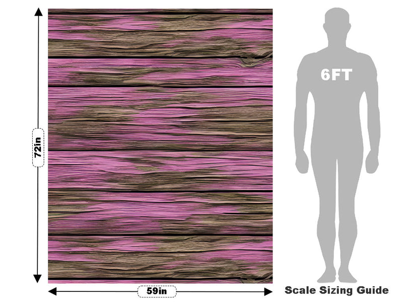 Distressed Plum Wood Plank Vehicle Wrap Scale~Rwraps Series 914 Distressed Plum Wood Plank Measurements~2