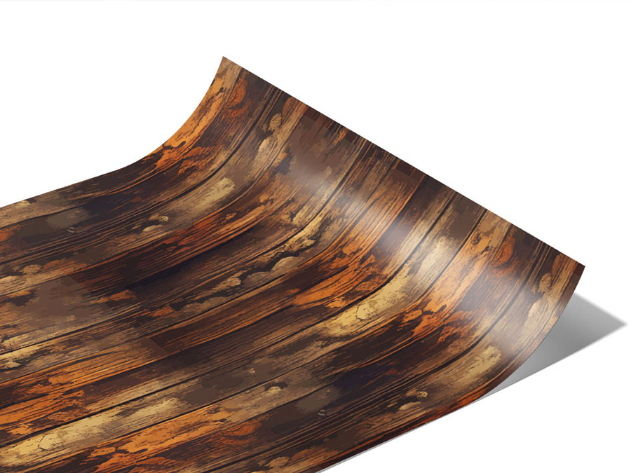 Distressed Provincial Wood Plank Vinyl Wraps~Rwraps Series 914 Digitally Printed Vinyl Wrap~1