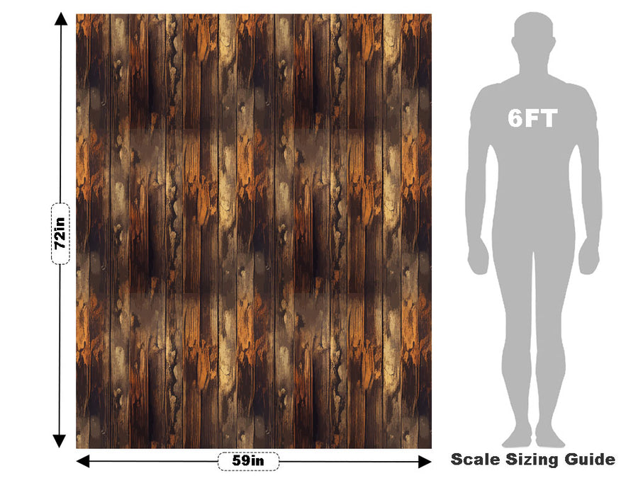 Distressed Provincial Wood Plank Vehicle Wrap Scale~Rwraps Series 914 Distressed Provincial Wood Plank Measurements~2