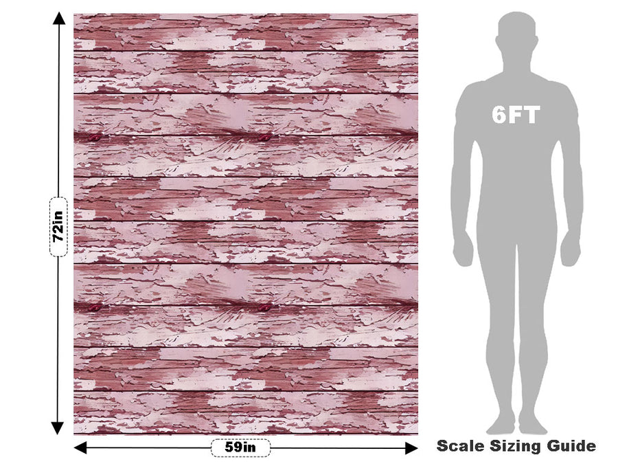 Distressed Rose Wood Plank Vehicle Wrap Scale~Rwraps Series 914 Distressed Rose Wood Plank Measurements~2