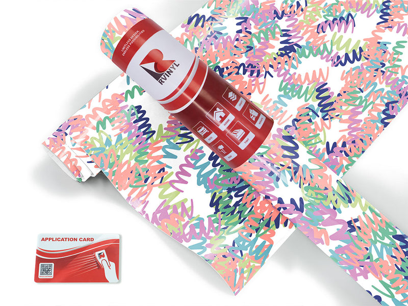 dizzy devil abstract geometric Craft Vinyl Roll