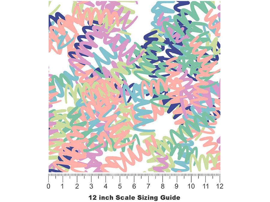 Dizzy Devil Abstract Vinyl Film Pattern Size 12 inch Scale~Rwraps Dizzy Devil Abstract Sizing Chart~2