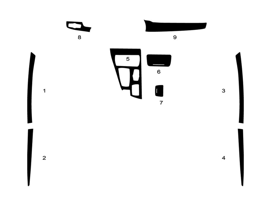 bmw 5-series 2011-2015 Dash Kit Diagram