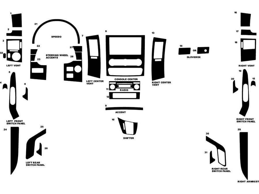 freightliner sprinter 2007-2012 Dash Kit Diagram