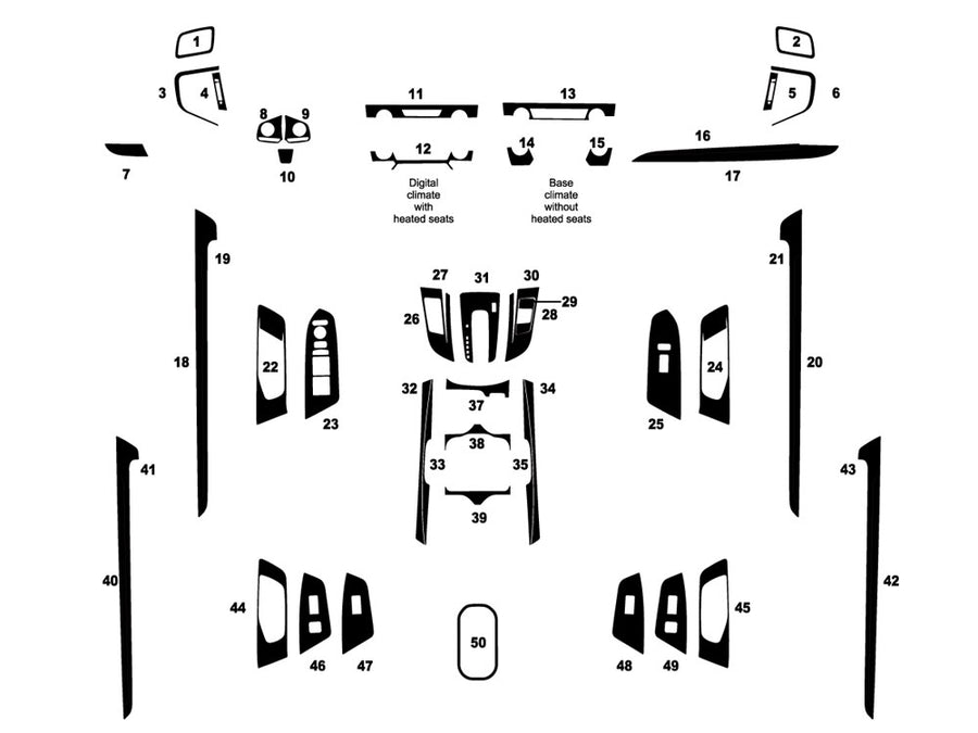 honda cr-v 2017-2022 Dash Kit Diagram