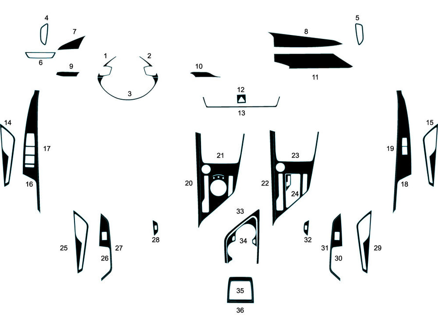 kia niro 2023-2024 Dash Kit Diagram