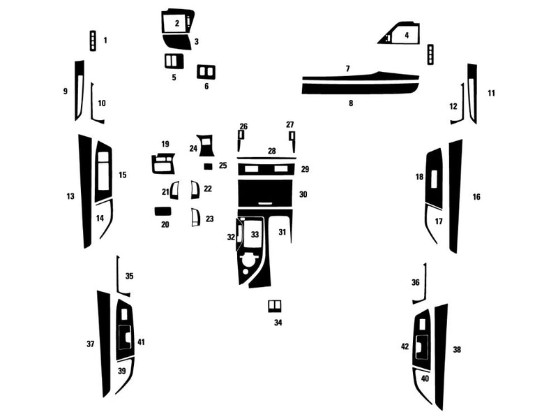 lexus gs 2013-2016 Dash Kit Diagram