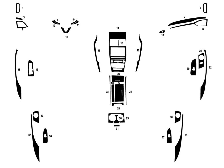 lincoln mkz 2017-2020 Dash Kit Diagram