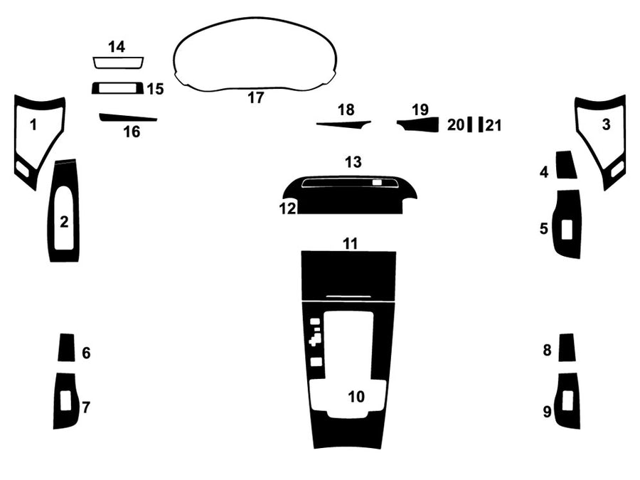 mazda mazda3 2019-2020 Dash Kit Diagram