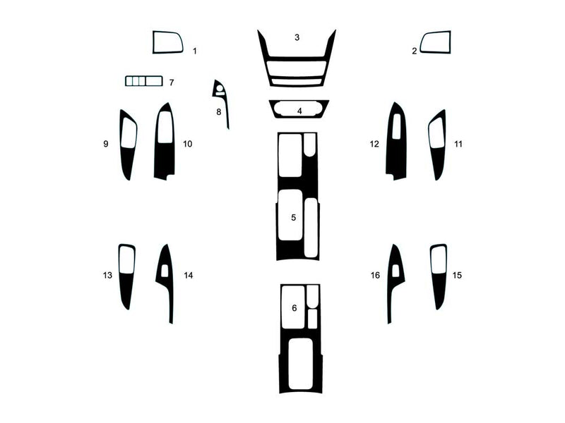mitsubishi eclipse cross 2022-2024 Dash Kit Diagram