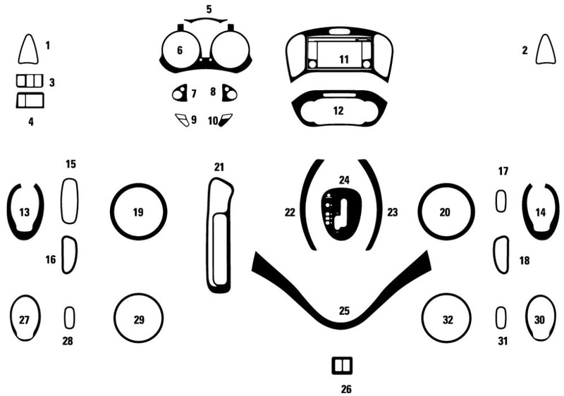 nissan juke 2015-2017 Dash Kit Diagram