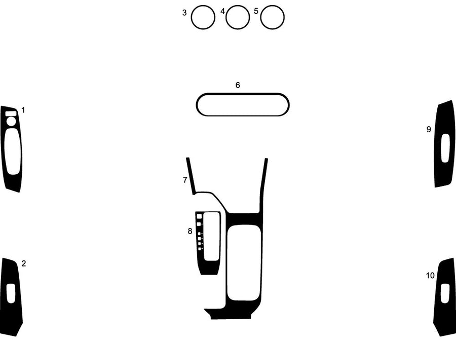 nissan sentra 2020-2025 Dash Kit Diagram