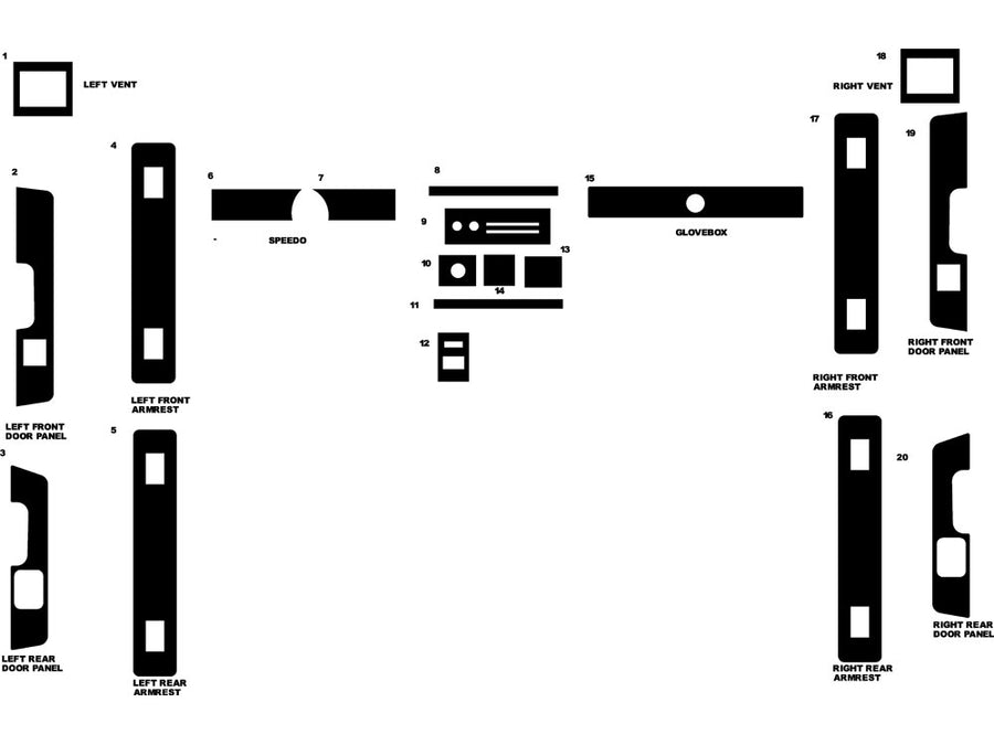 oldsmobile cutlass 1988-1988 Dash Kit Diagram
