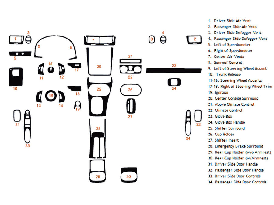 pontiac g5 2007-2009 Dash Kit Diagram