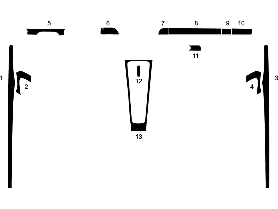 porsche 718 cayman 2017-2020 Dash Kit Diagram