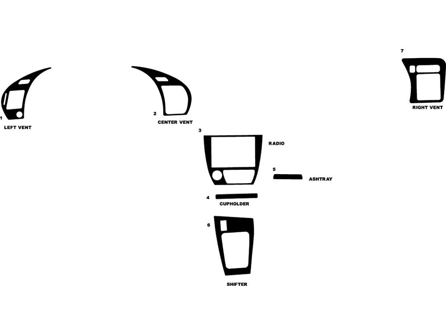 toyota celica 1990-1993 Dash Kit Diagram