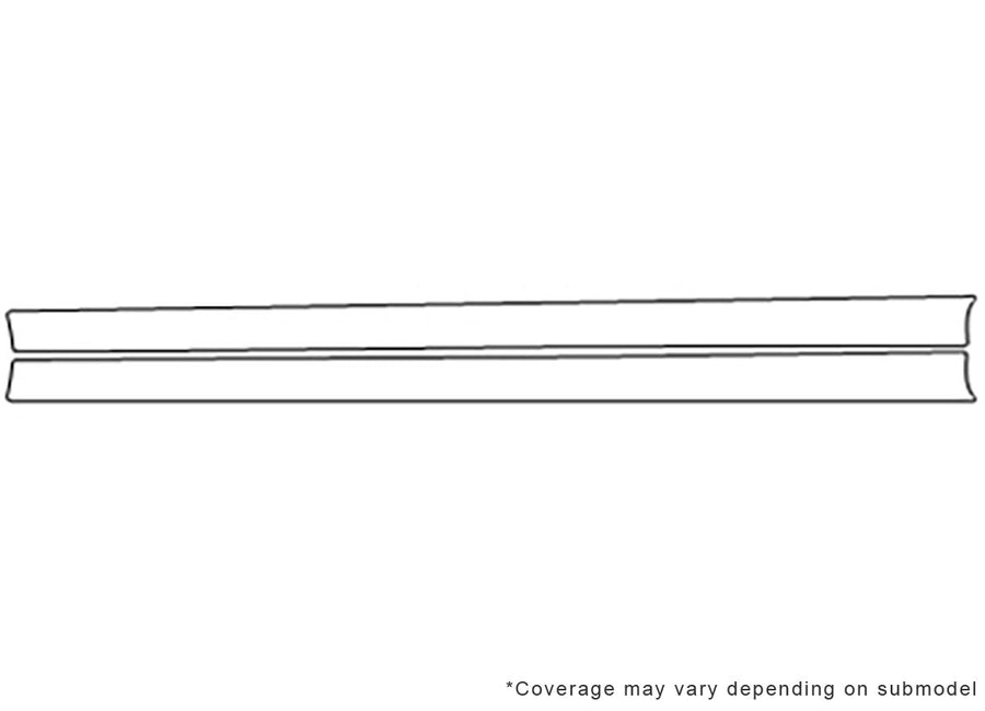 avenger Avery Dennison Clear Bra Door Cup Precut PPF Diagram