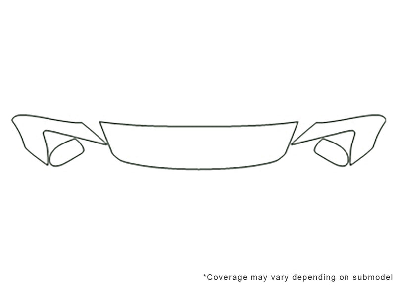 caliber Avery Dennison Clear Bra Hood Precut PPF Diagram