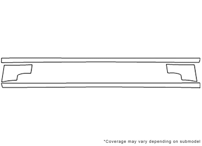 caliber 3M Clear Bra Door Cup Precut PPF Diagram