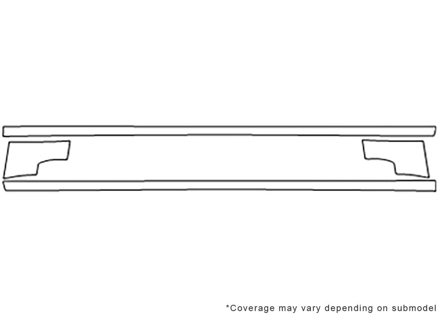 caliber 3M Clear Bra Door Cup Precut PPF Diagram