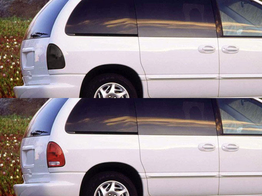 caravan Before and After Smoked Taillights