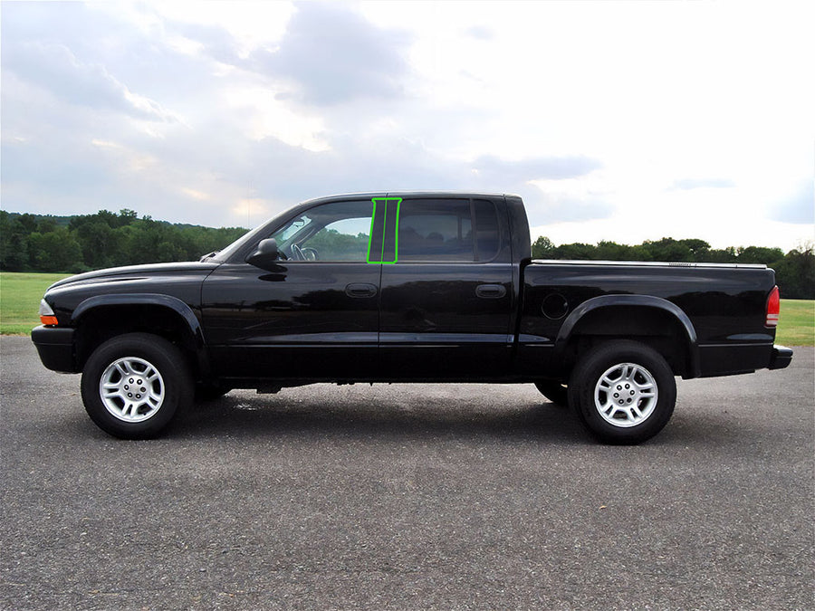 dodge dakota 1997-2004 (quad cab) Pillar Post Trim Installation Location