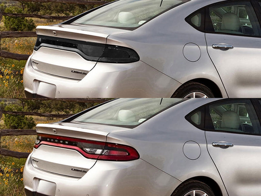 dart Before and After Smoked Taillights