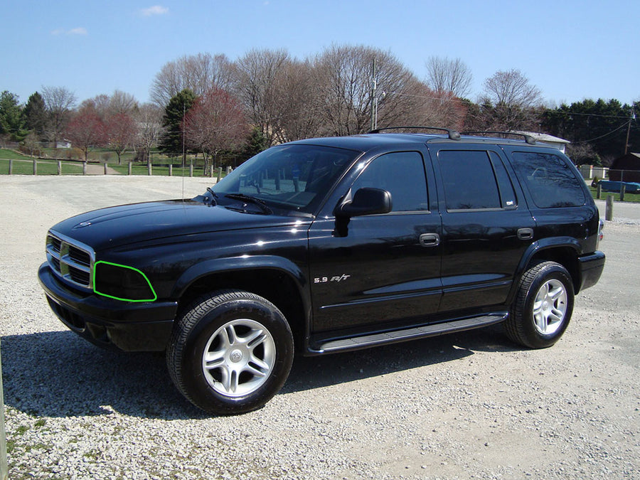 dodge durango 1998-2003 Headlight Tint Location