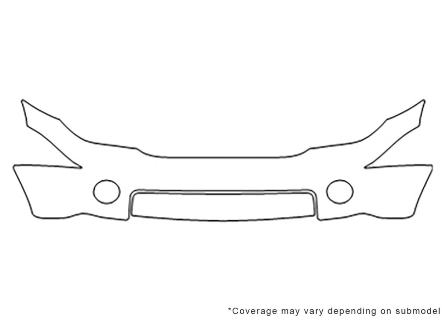 durango 3M Clear Bra Bumper Precut PPF Diagram