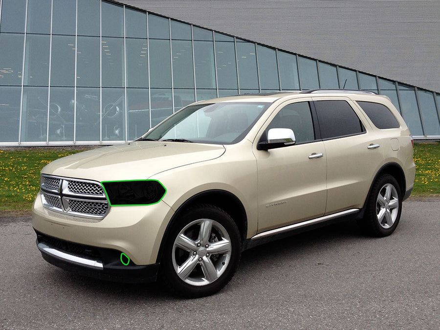 dodge durango 2011-2013 Headlight Tint Location