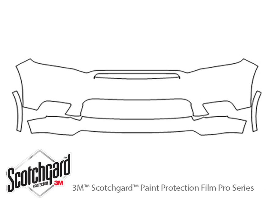 durango 3M Clear Bra Bumper Precut PPF Diagram