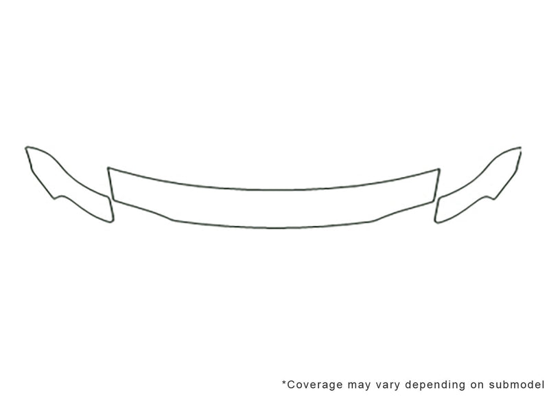 grand caravan 3M Clear Bra Hood Precut PPF Diagram