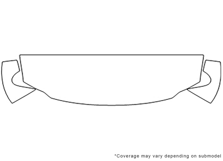 grand caravan 3M Clear Bra Hood Precut PPF Diagram