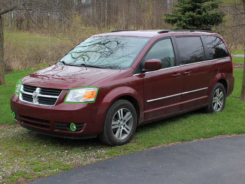 dodge grand caravan 2008-2010 Headlight Protection Installation Location