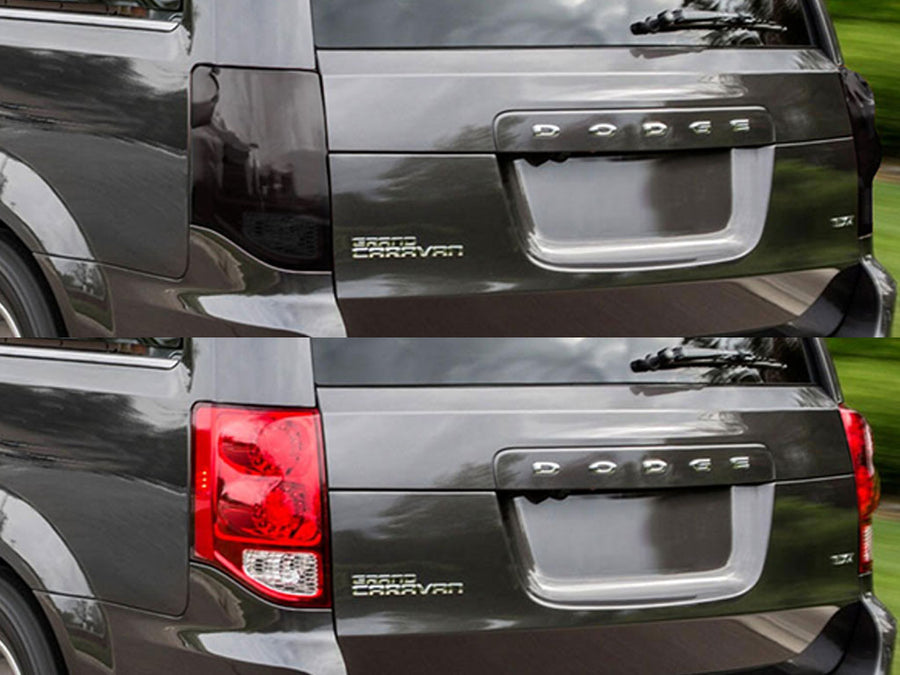 grand caravan Before and After Smoked Taillights