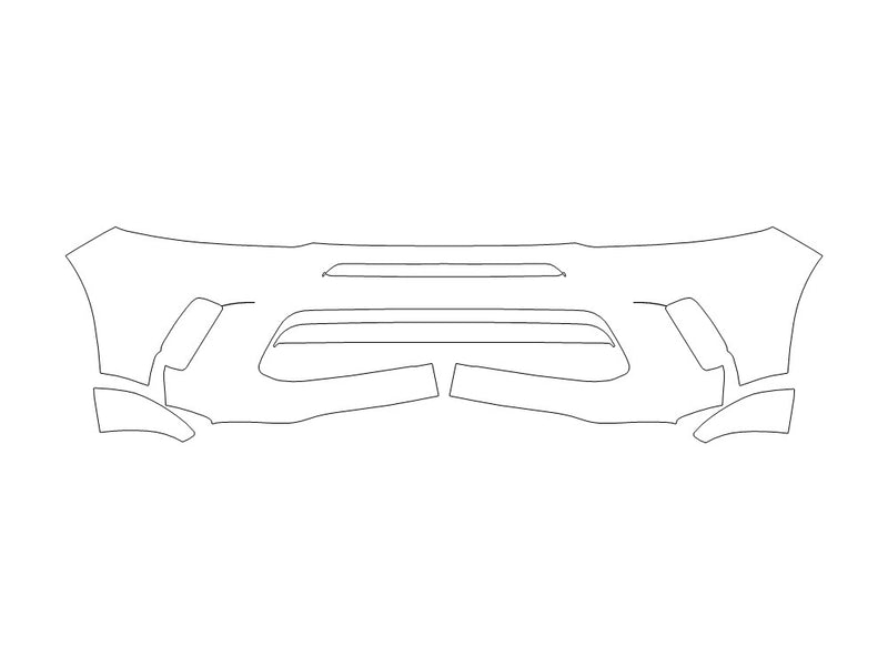 hornet 3M Clear Bra Bumper Precut PPF Diagram