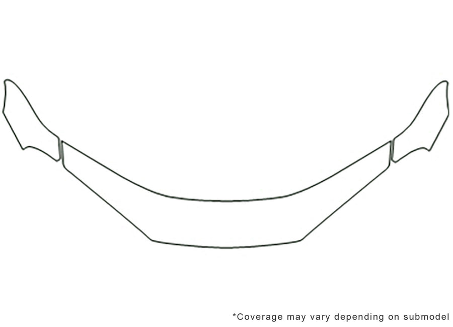 intrepid 3M Clear Bra Hood Precut PPF Diagram