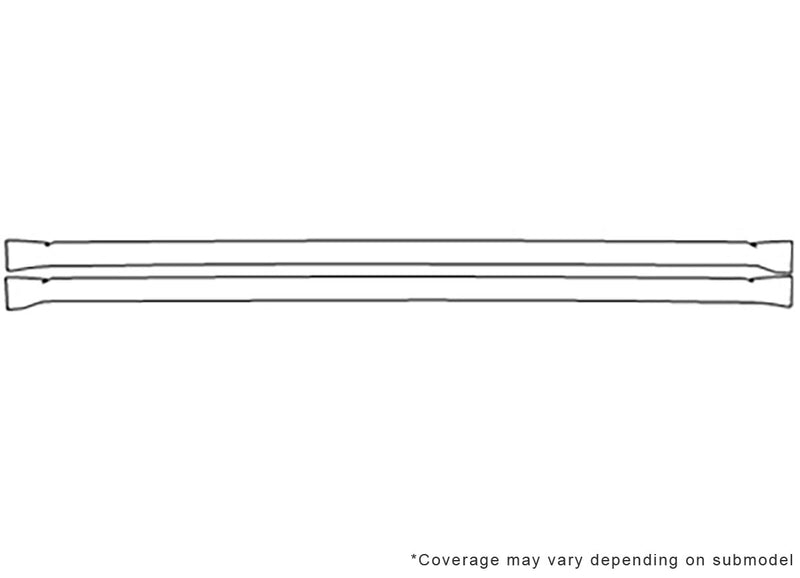 journey 3M Clear Bra Door Cup Precut PPF Diagram