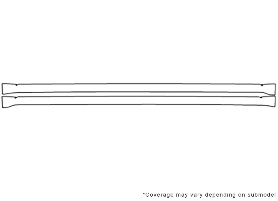 journey 3M Clear Bra Door Cup Precut PPF Diagram